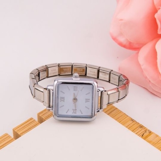 [WH0022A] Reloj vintage estilo brazalete en acero inoxidable 