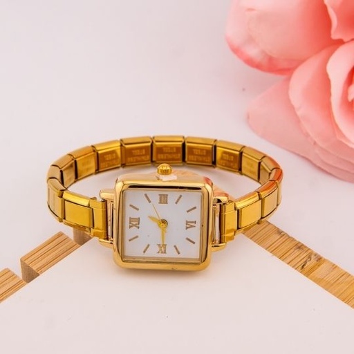 [WH0022] Reloj vintage estilo brazalete en acero inoxidable 