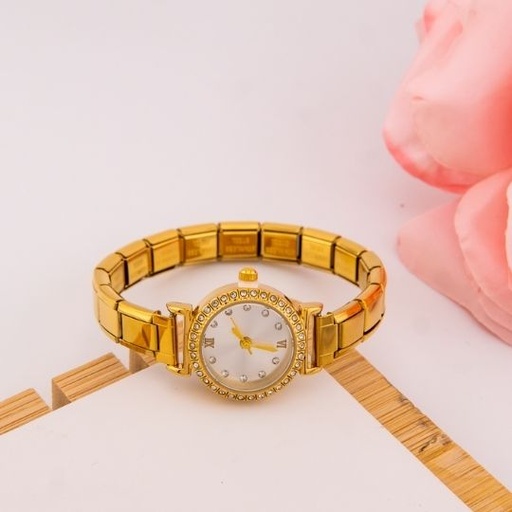[WH0023] Reloj vintage estilo brazalete en acero inoxidable 