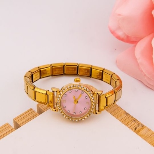 [WH0024] Reloj vintage estilo brazalete en acero inoxidable 