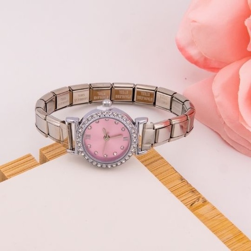 [WH0024A] Reloj vintage estilo brazalete en acero inoxidable 