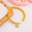 Pulsera elastica religiosa baño 18k