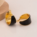 Argollas chunky carey baño 18k