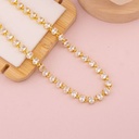 Collar con zirconias baño 18k