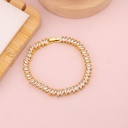 Pulsera con zirconias baño 18k