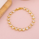Pulsera con zirconias baño 18k
