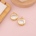 Dije chunky redondo baño 18k