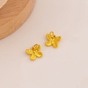 Dije de mariposa mini solido baño 18k