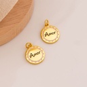 Dije amor baño 18k