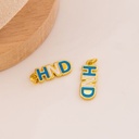 Dije letras de Honduras baño 18k