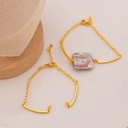 Pulsera armable con zirconias baño 18k