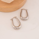 Argollas solidas baño 18k plat