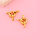 Broche marinero redondo 8.5mm baño 18k