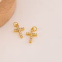 Dije religioso de cruz en micropave