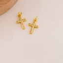 Dije religioso de cruz en micropave