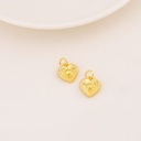 Dije de corazon solido baño 18k
