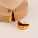 Argollas esmaltadas baño 18k