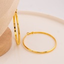 Maxi argollas solidas baño 18k