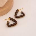 Argollas esmaltadas baño 18k