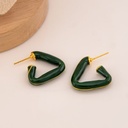 Argollas esmaltadas baño 18k
