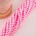 Perla de vidrio bola chicle rosa pastel 10mm