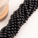 Perla de vidrio bola chicle negro 10mm