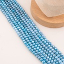 Cristal jade de 6mm facetado color azul aquamarina con recubrimiento Aura/AB