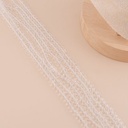 Cristal Rondelle transparente 2mm