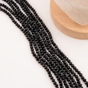 Cristal Rondelle Negro 2mm
