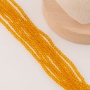 Cristal Rondelle miel traslucido 2mm