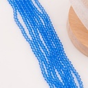 Cristal Rondelle azul zafiro transparente 2mm