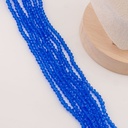 Cristal Rondelle azul electrico 2mm