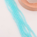 Cristal Rondelle aqua 2mm