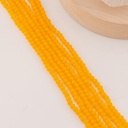 Cristal Rondelle naranja 2mm