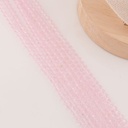 Cristal Rondelle rosa palo 2mm