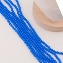 Cristal Rondelle azul rey 2mm