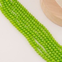 Cristal Rondelle verde pistacho 2mm