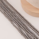 Cristal Rondelle gris claro 2mm