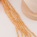 Cristal Rondelle champagne metalizado 2mm