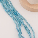 Cristal Rondelle azul petroleo metalizado 2mm