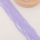 Cristal Rondelle lavanda paste traslucido 2mm