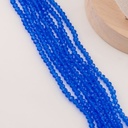 Cristal Rondelle azul electrico 4mm