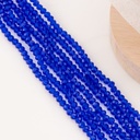 Cristal Rondelle azul marino 4mm