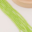 Cristal Rondelle Verde claro 4mm