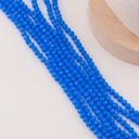 Cristal Rondelle azul rey 4mm