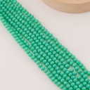 Cristal Rondelle verde menta 4mm