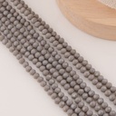 Cristal Rondelle gris claro 4mm