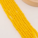 Cristal Rondelle amarillo 4mm