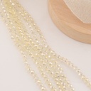 Cristal Rondelle beige marfil 4mm