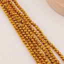 Cristal Rondelle oro viejo metalizado 4mm